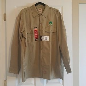 NWT Dickies Long Sleeve XL Button Down Work Shirt